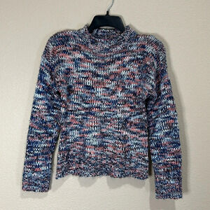 SAY WHAT? Girls’ Marled Mockneck Sweater, Size L (14/16)